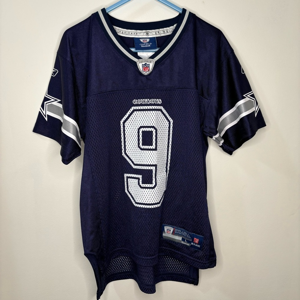 Dallas Cowboys Tony Romo #9 Reebok On Field Kids Youth Jersey Size Large 7 2010